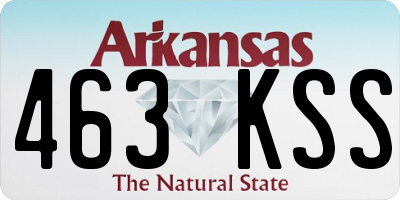 AR license plate 463KSS