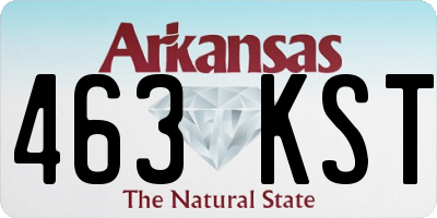 AR license plate 463KST