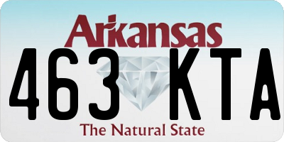 AR license plate 463KTA
