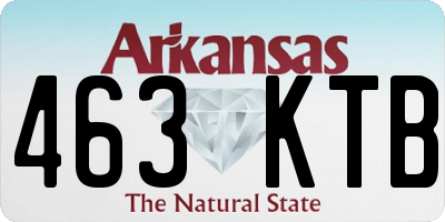 AR license plate 463KTB