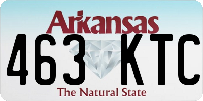 AR license plate 463KTC