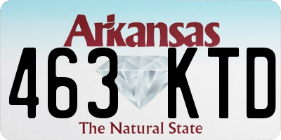 AR license plate 463KTD