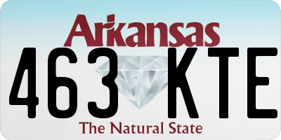 AR license plate 463KTE