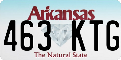 AR license plate 463KTG