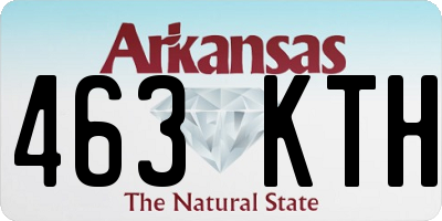AR license plate 463KTH