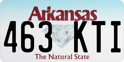 AR license plate 463KTI