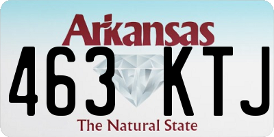 AR license plate 463KTJ