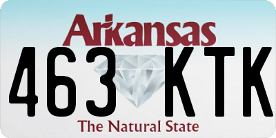 AR license plate 463KTK