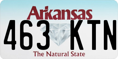 AR license plate 463KTN