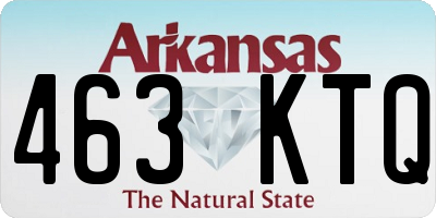 AR license plate 463KTQ