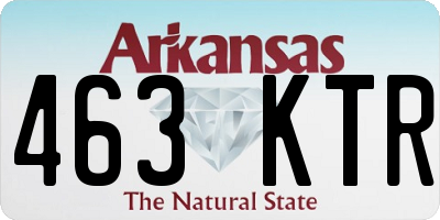 AR license plate 463KTR