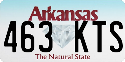 AR license plate 463KTS