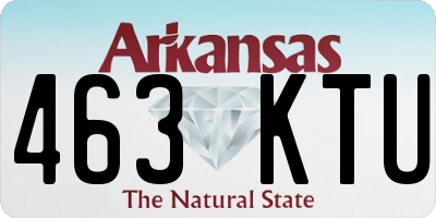 AR license plate 463KTU