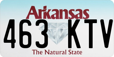 AR license plate 463KTV