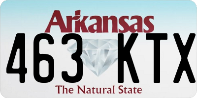 AR license plate 463KTX