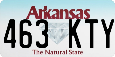 AR license plate 463KTY