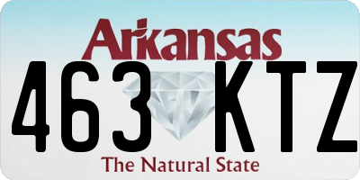 AR license plate 463KTZ