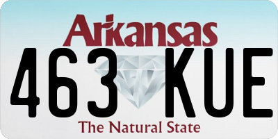 AR license plate 463KUE