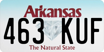 AR license plate 463KUF