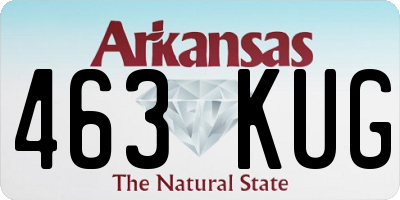 AR license plate 463KUG