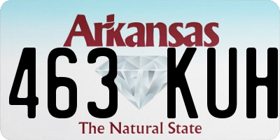 AR license plate 463KUH