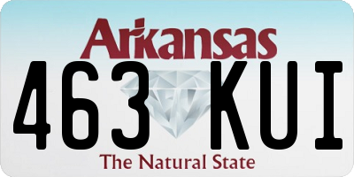 AR license plate 463KUI
