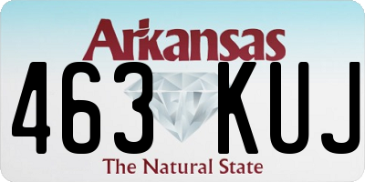 AR license plate 463KUJ