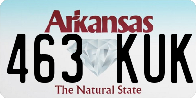AR license plate 463KUK
