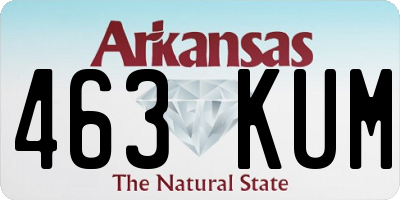 AR license plate 463KUM