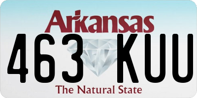 AR license plate 463KUU