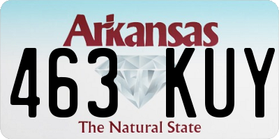 AR license plate 463KUY