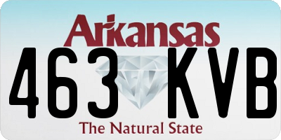 AR license plate 463KVB