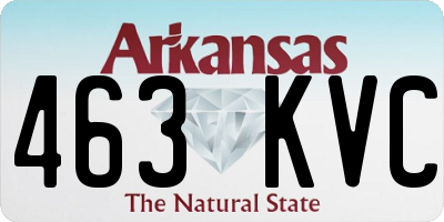AR license plate 463KVC