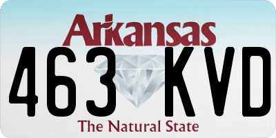 AR license plate 463KVD