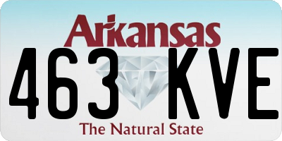 AR license plate 463KVE