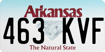 AR license plate 463KVF