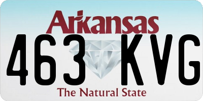 AR license plate 463KVG