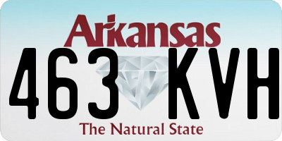 AR license plate 463KVH