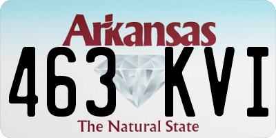 AR license plate 463KVI