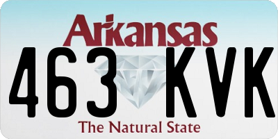 AR license plate 463KVK