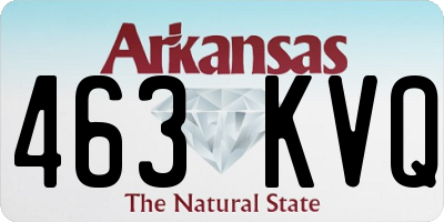AR license plate 463KVQ