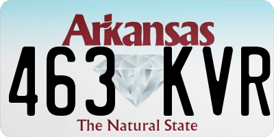 AR license plate 463KVR