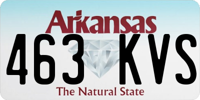 AR license plate 463KVS