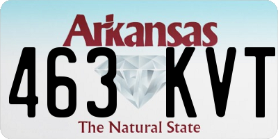 AR license plate 463KVT