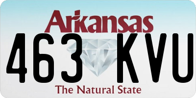 AR license plate 463KVU