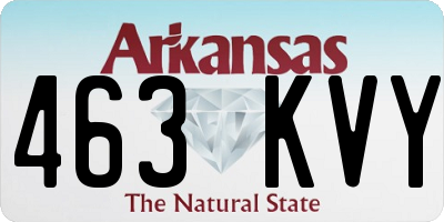 AR license plate 463KVY