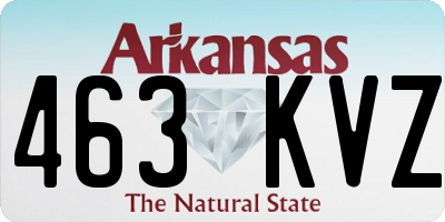AR license plate 463KVZ