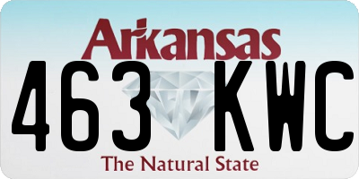 AR license plate 463KWC