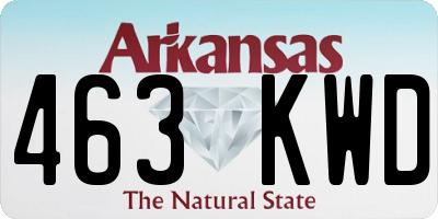 AR license plate 463KWD