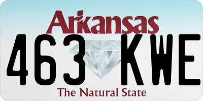 AR license plate 463KWE